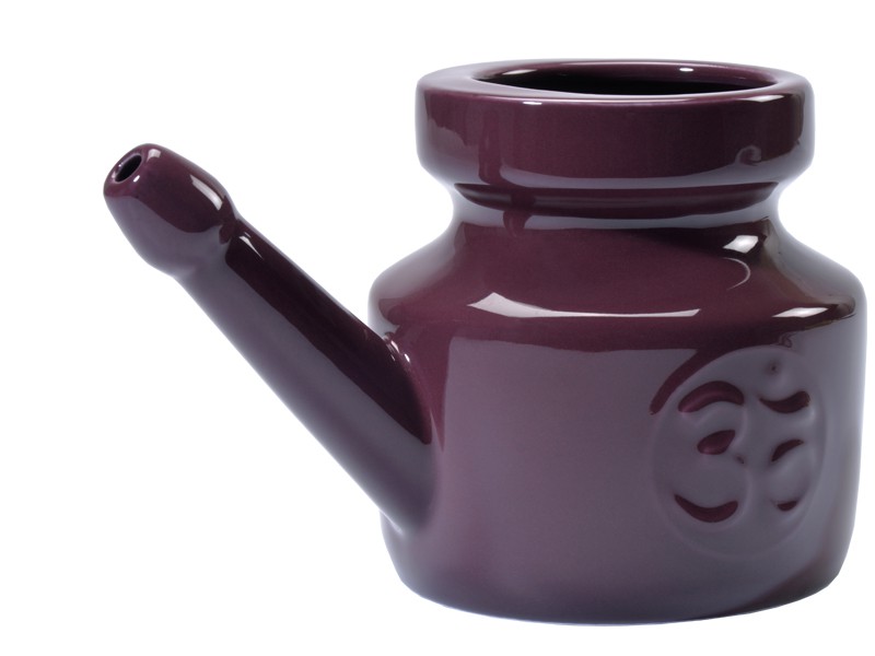 Porcelain enamelled lota 400ml Plum