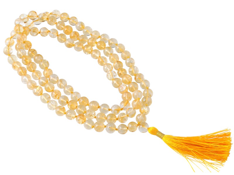 Mala 108 perles 8mm - Citrine Mala 108 perles 8mm - Citrine