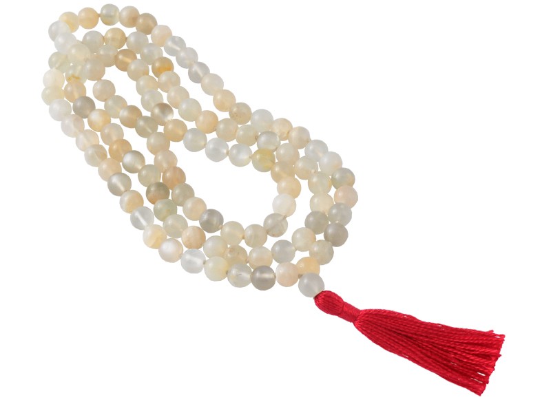 Mala 108 perle 8mm Pietra di luna