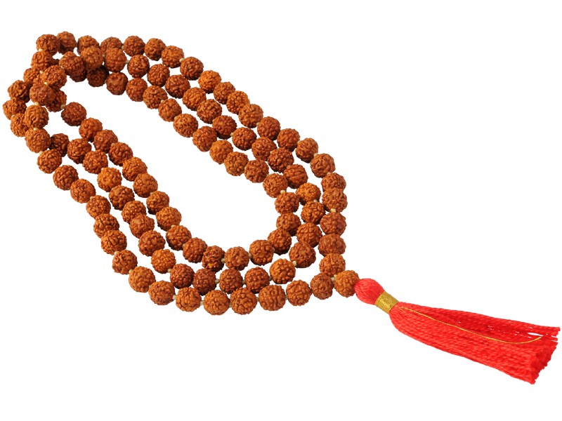 Mala 108 contas 8mm Rudraksha