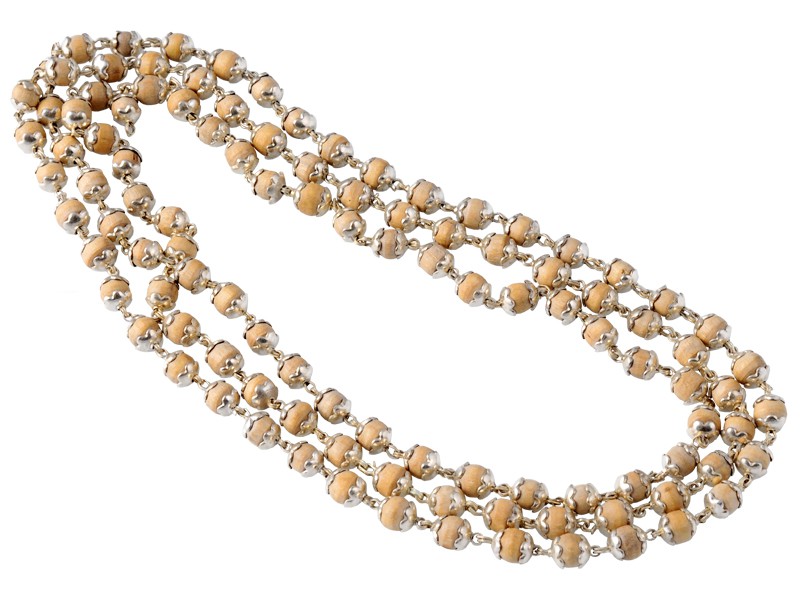 Mala 108 Beads Silver Capped Tulsi Mala