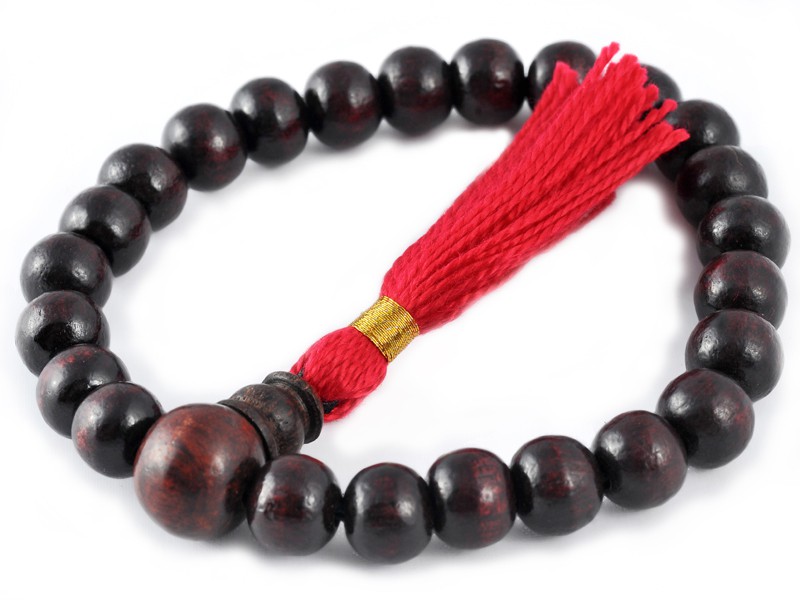 Mala 27 perles Bois de Rose 8mm