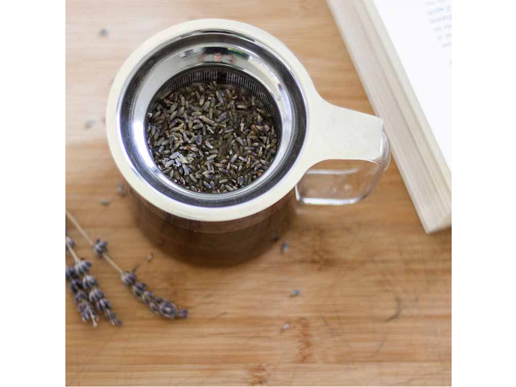 Mug en Verre avec Filtre et Couvercle 0,35L