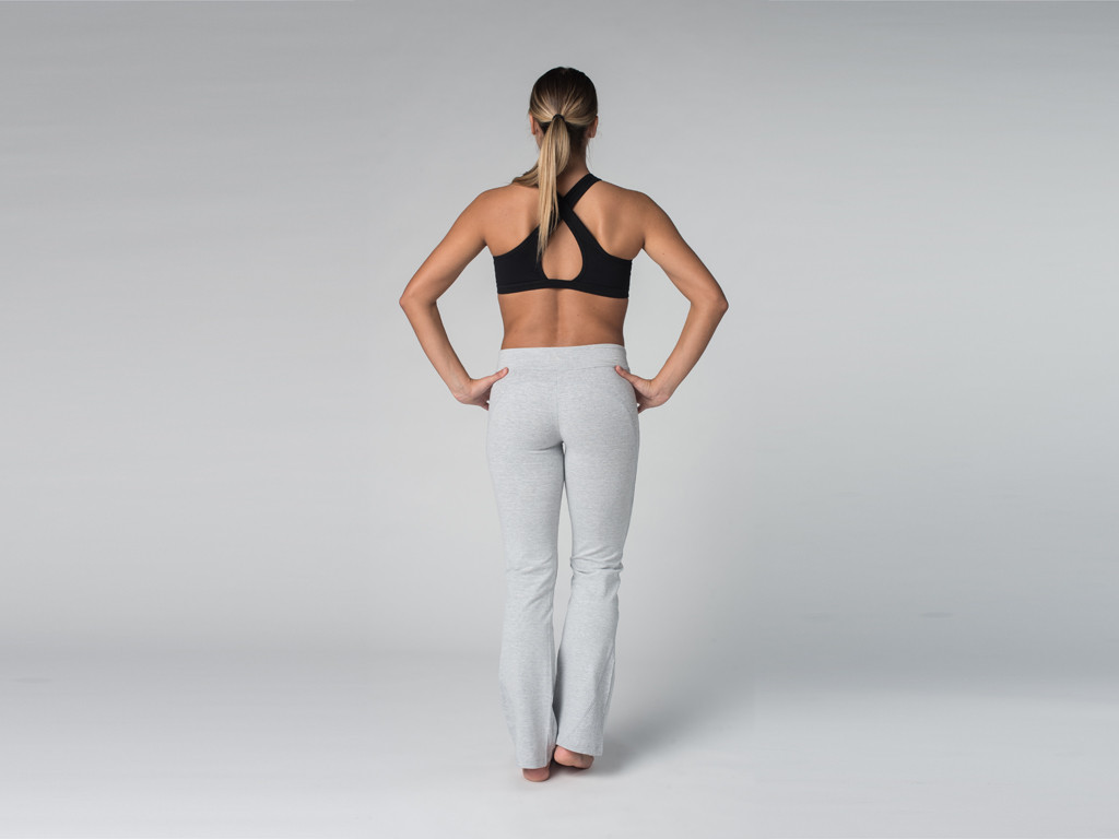 Eleganti pantaloni da yoga - 95% cotone biologico e 5% elastan Grigio