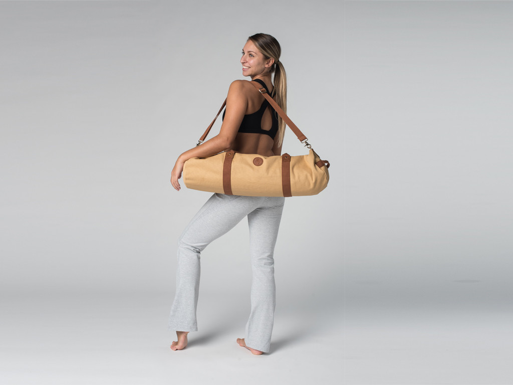 Eleganti pantaloni da yoga - 95% cotone biologico e 5% elastan Grigio