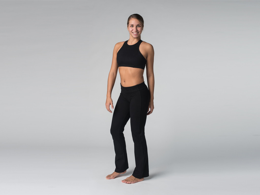 Pantalon de yoga Chic - 95% coton Bio et 5% élasthanne Noir