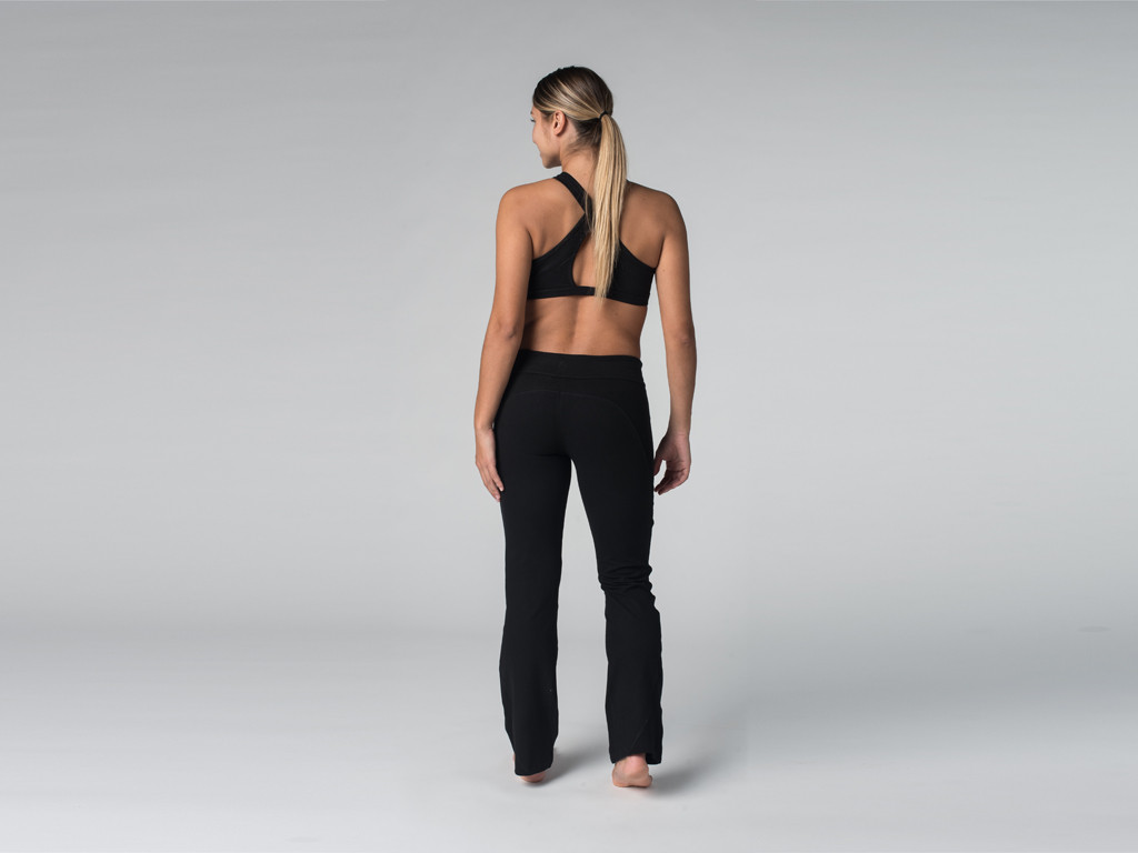 Pantalon de yoga Chic - 95% coton Bio et 5% Lycra Noir