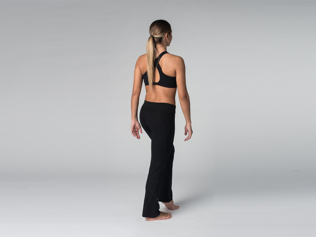 Pantalon de yoga Chic - 95% coton Bio et 5% Lycra Noir