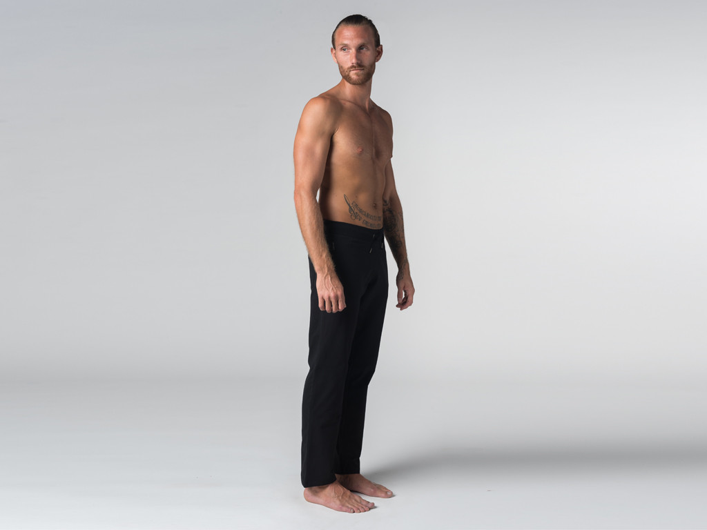 Men's Comfort Yoga Pants - Organic Cotton Black