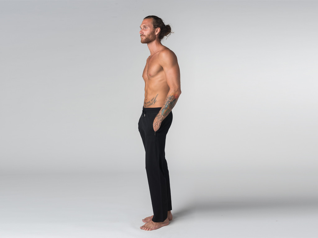 Pantalon de yoga Confort homme - Coton Bio Noir