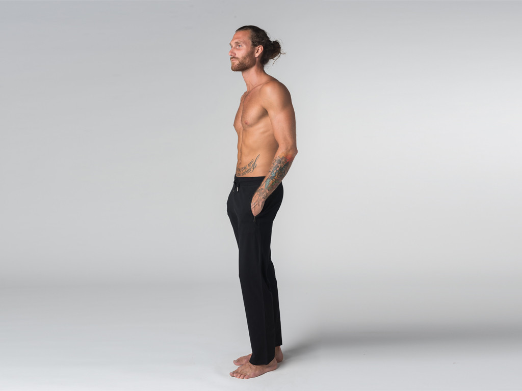 Men's Comfort Yoga Pants - Organic Cotton Black