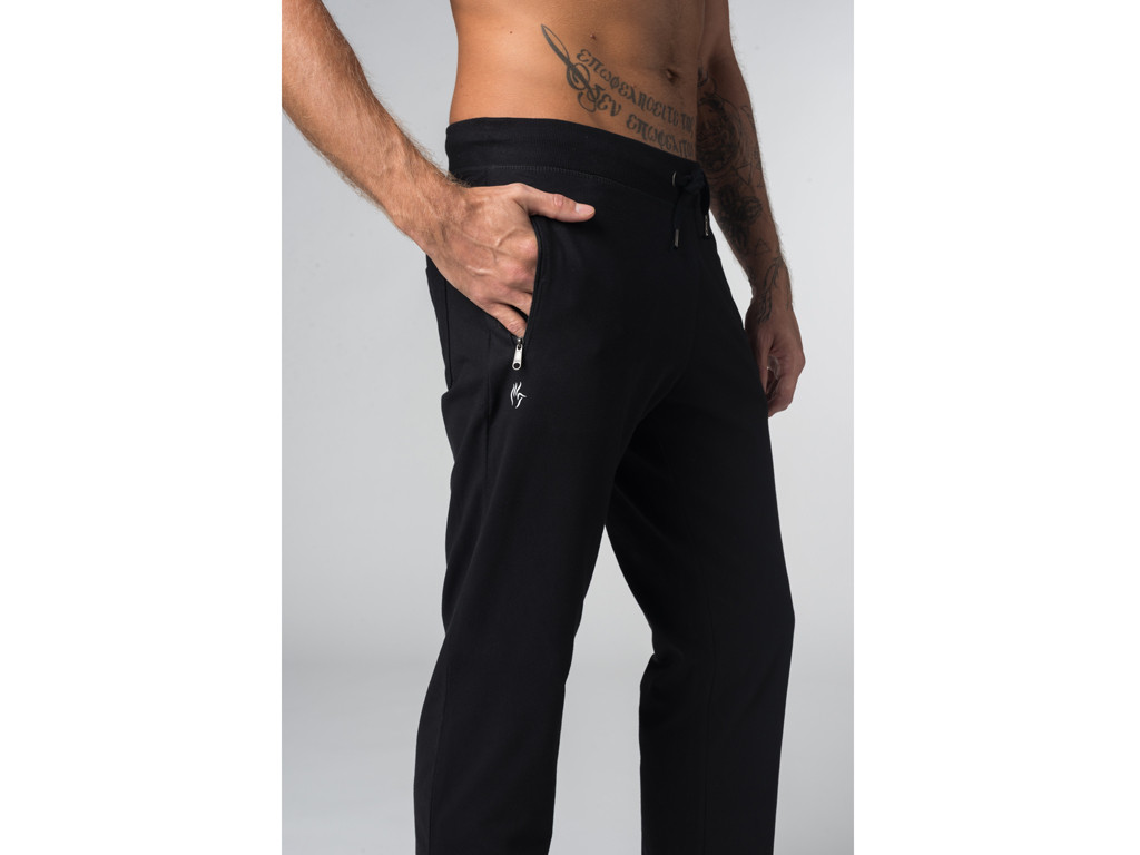 Men's Comfort Yoga Pants - Organic Cotton Black