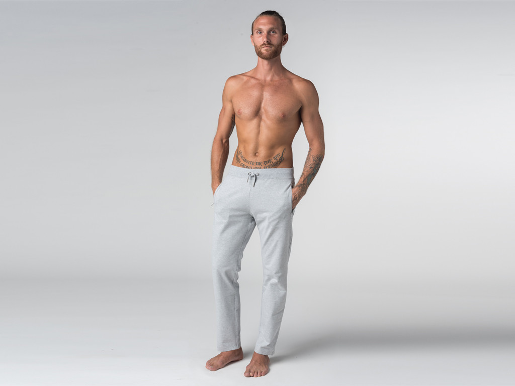 Pantaloni da yoga Comfort da uomo - Cotone biologico Grigio - Fine della serie