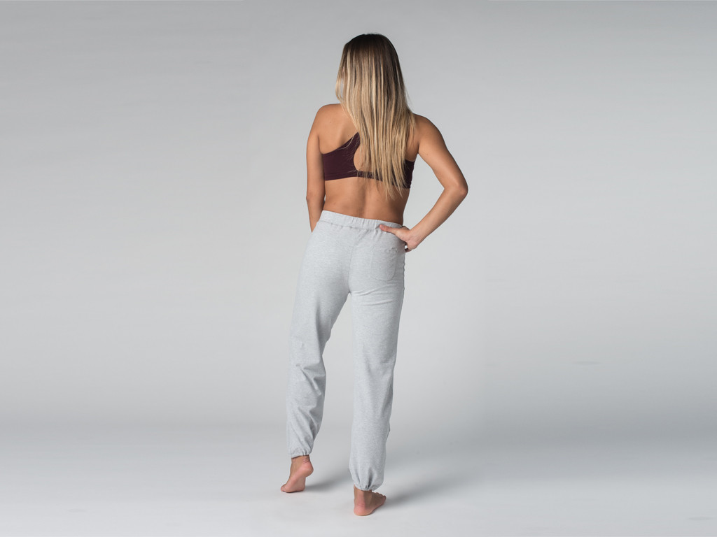 Pantalon de yoga Cool - 95% coton Bio et 5% Lycra Gris