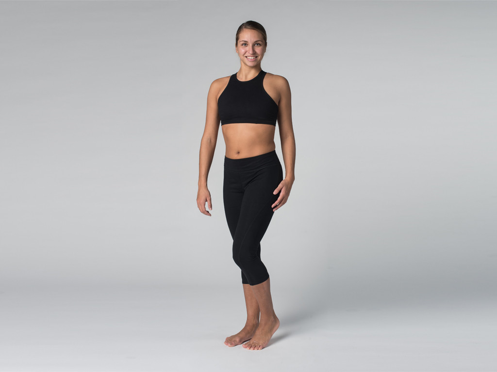 Pantalon de yoga Corsaire CAPRI 95% coton Bio et 5% Lycra Noir - Fin de Serie