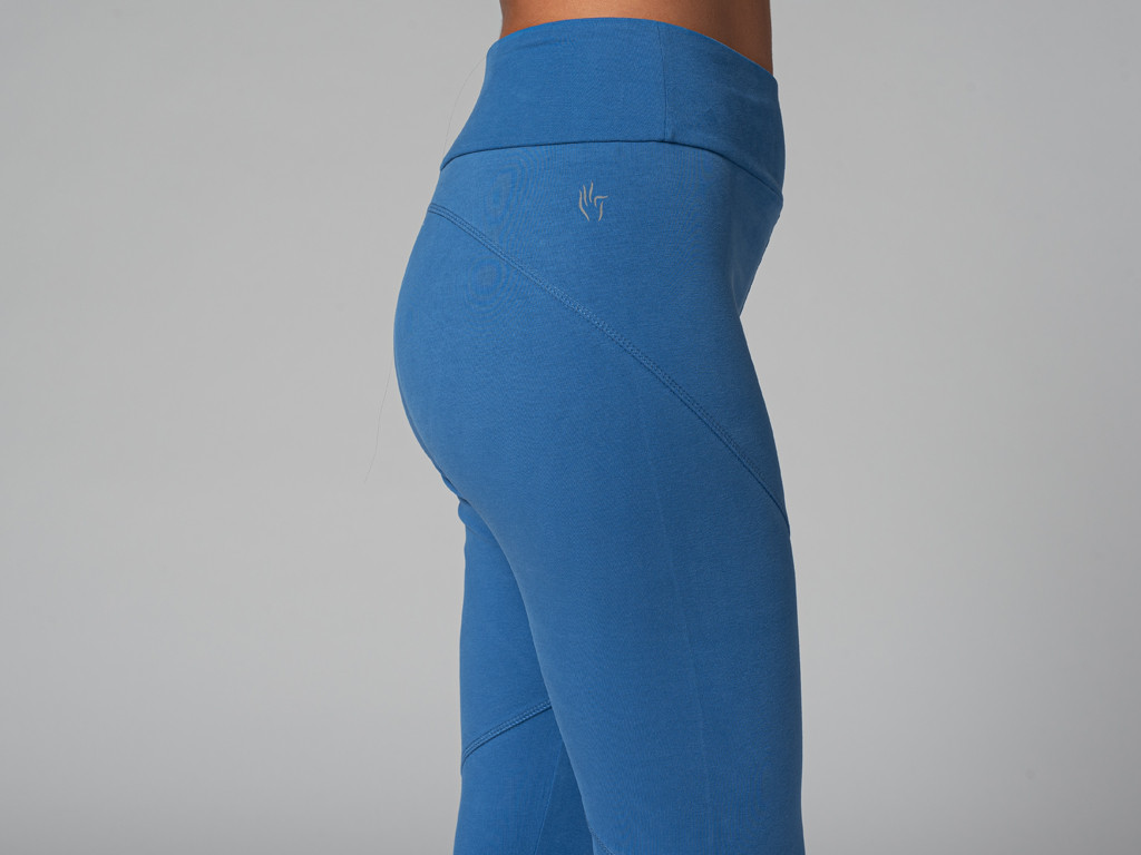 Pantalon de yoga Corsaire - Bio Bleu Chaud