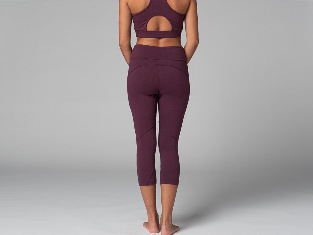 Pantaloni da yoga Corsair - Organici Prugna