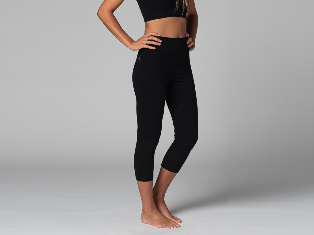 Pantalones de Yoga Corsaire - Ecológicos Negro