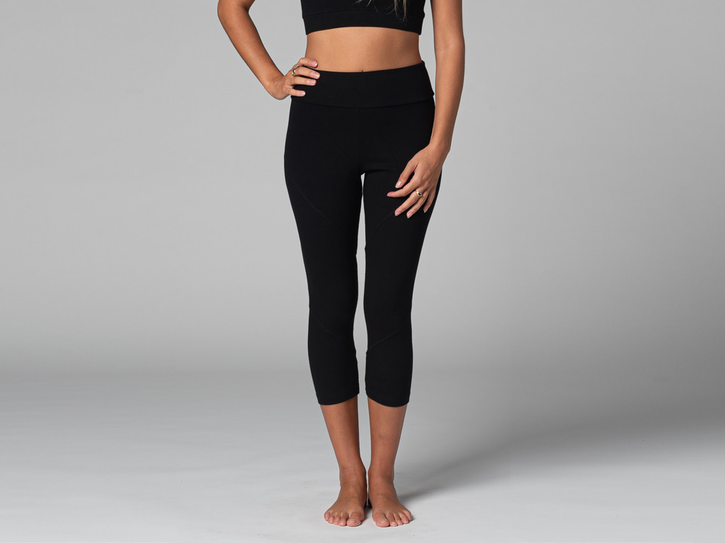 Pantalones de Yoga Corsaire - Ecológicos Negro