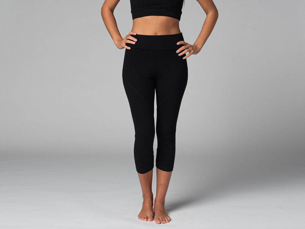 Pantalon de yoga Corsaire - Bio Noir