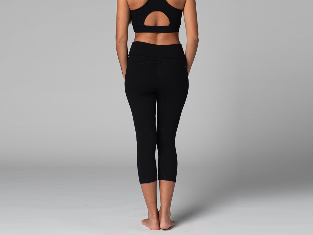 Pantalones de Yoga Corsaire - Ecológicos Negro