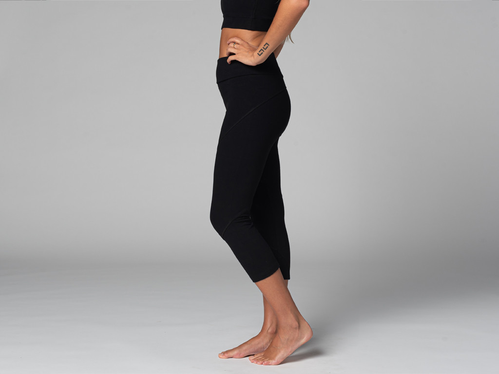 Pantalon de yoga Corsaire - Bio Noir