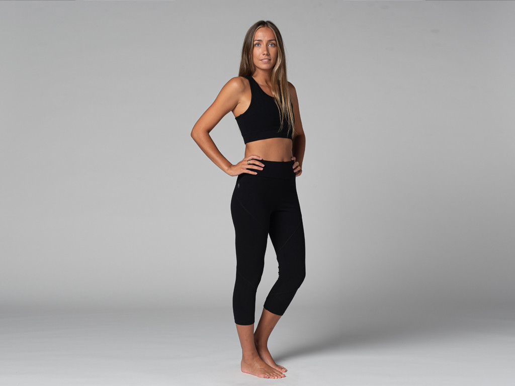 Pantalones de Yoga Corsaire - Ecológicos Negro