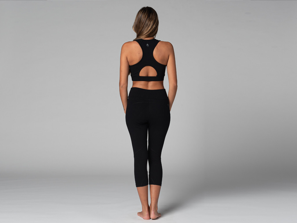 Pantalon de yoga Corsaire - Bio Noir