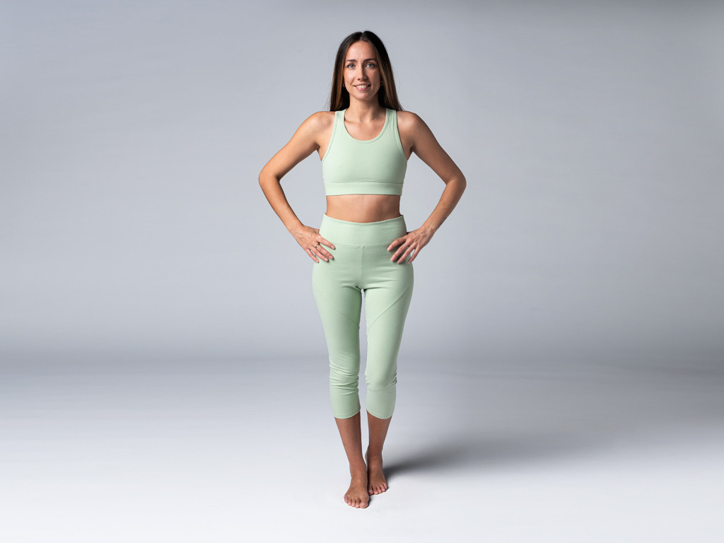 Pantalon de yoga Corsaire - Bio Vert