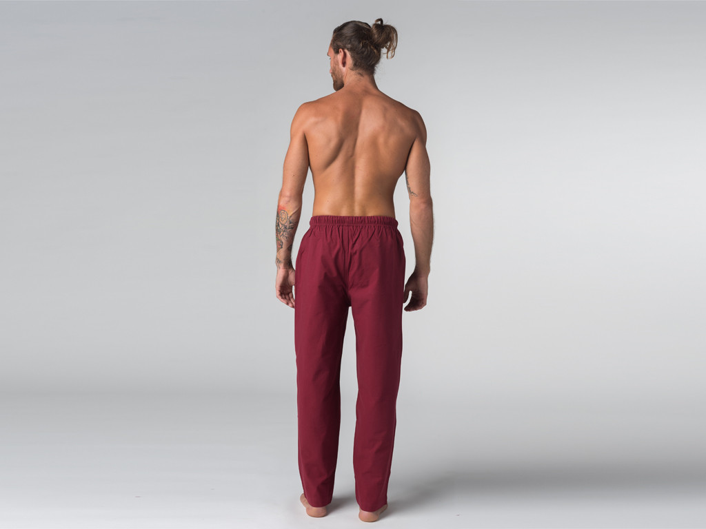 Pantalon de Yoga Oeil de bouddha Bordeaux