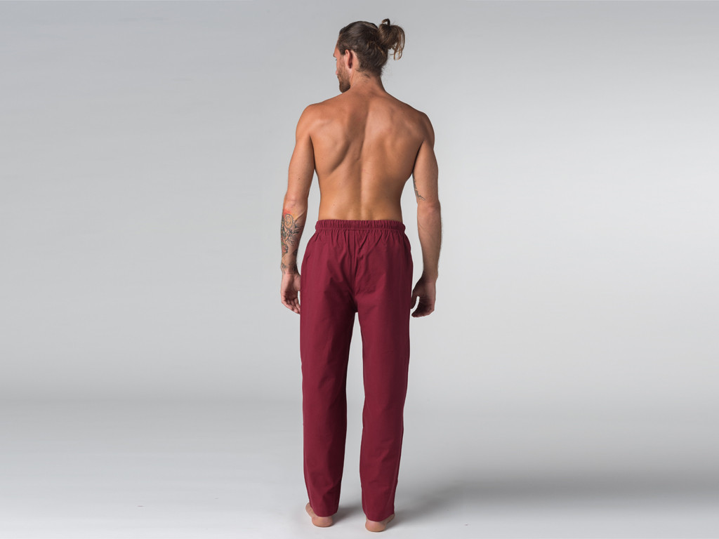 Buddha-Auge-Yogahose Bordeaux