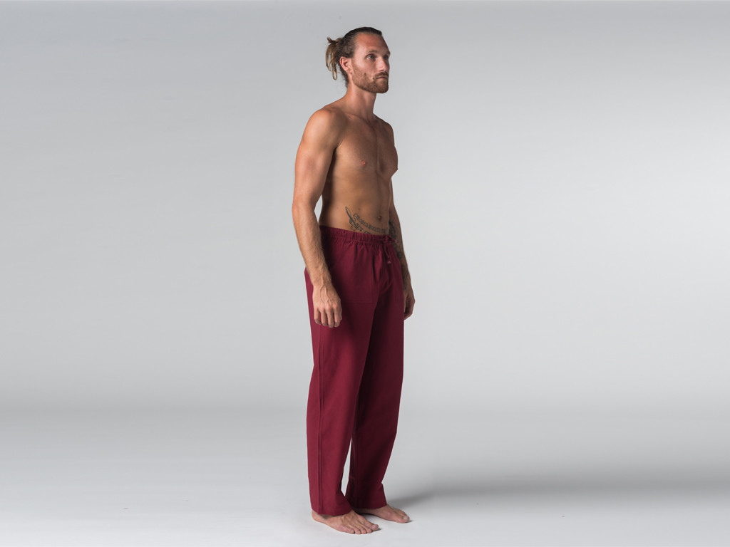 Buddha-Auge-Yogahose Bordeaux