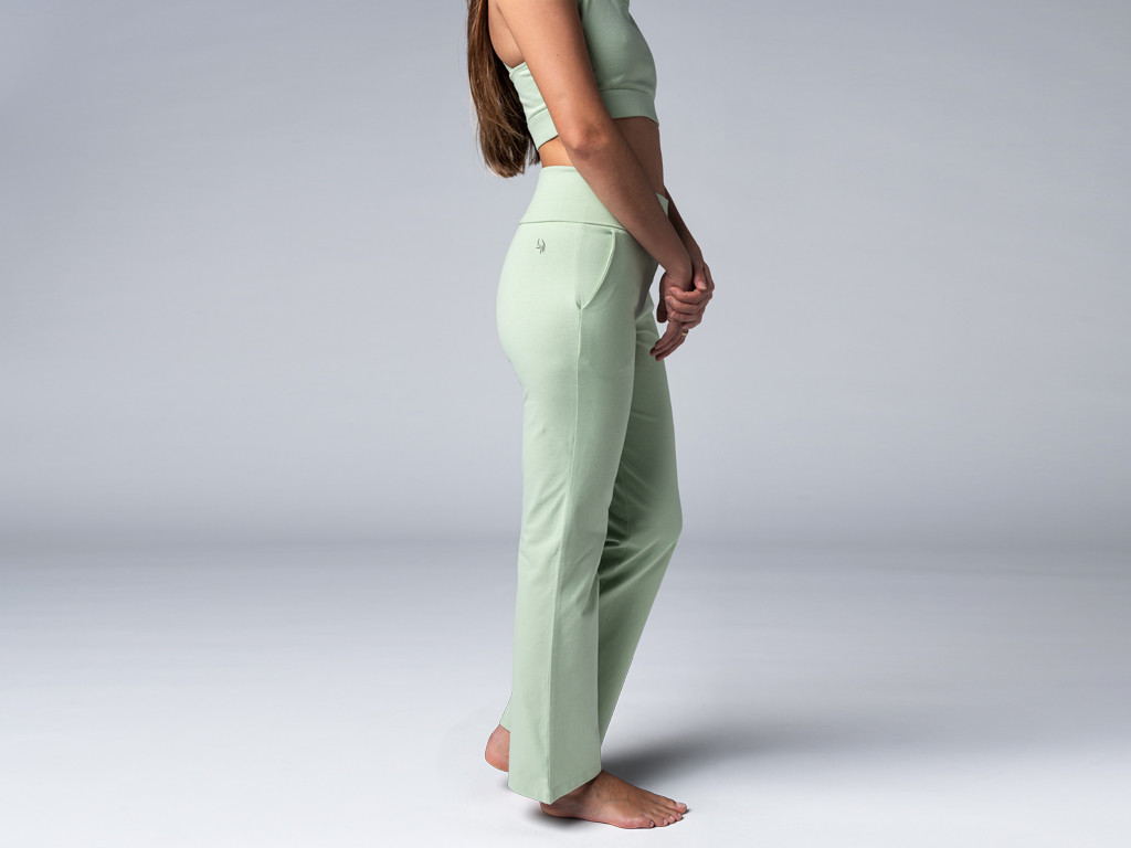 Pantalon de yoga femme Confort - Bio Vert