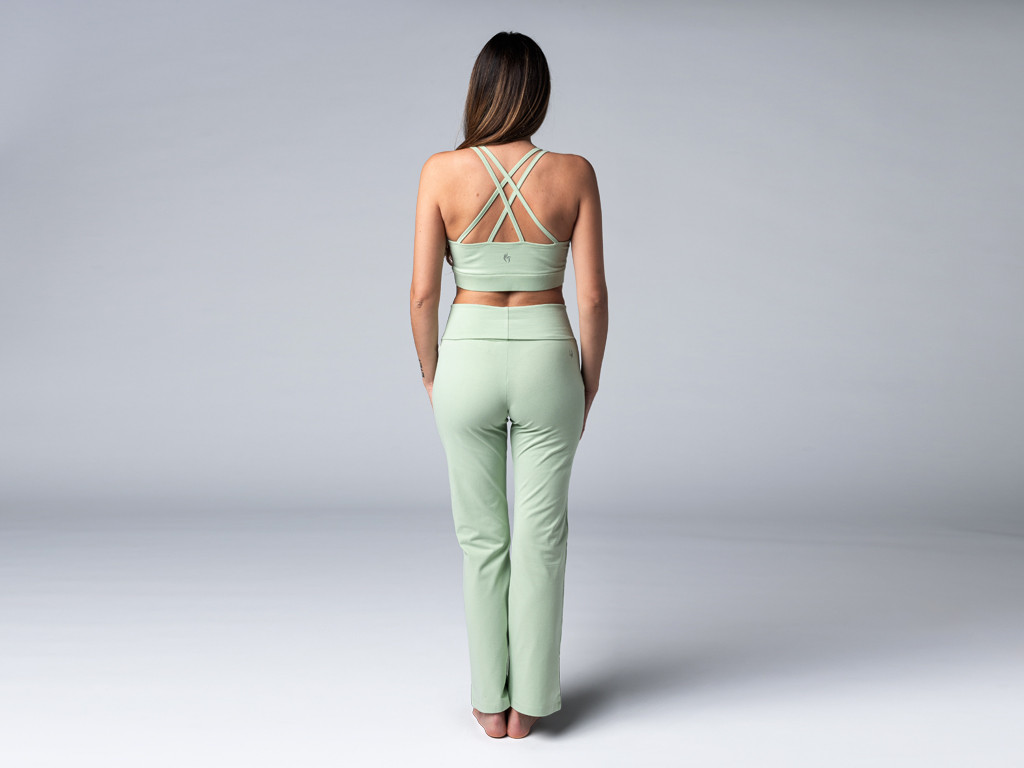 Pantalon de yoga femme Confort - Bio Vert