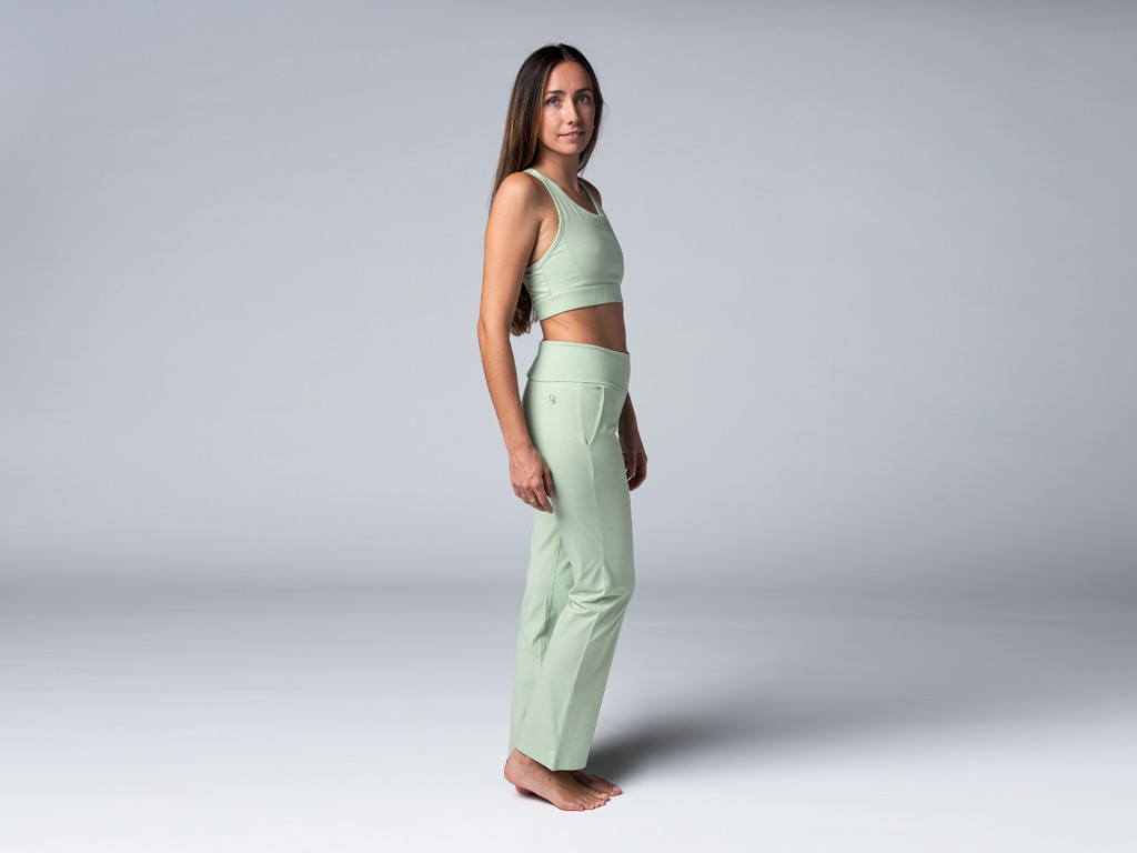 Pantalon de yoga femme Confort - Bio Vert
