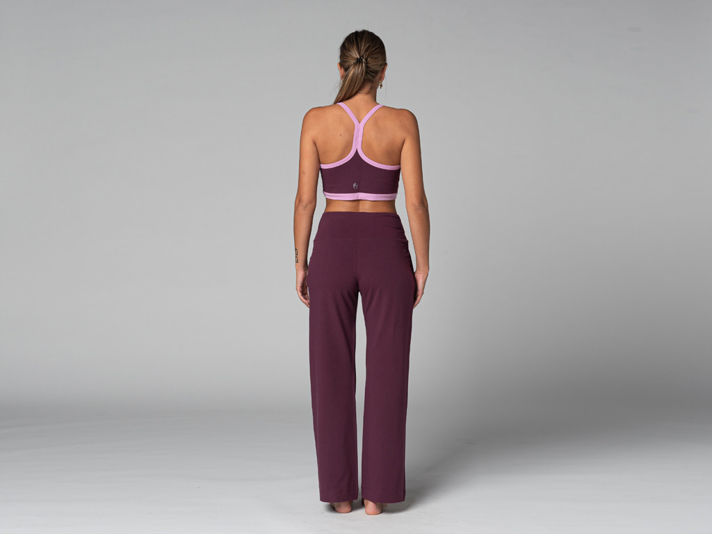Pantalon de yoga Femme Jazzy - Bio Prune