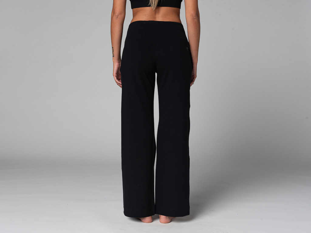 Women's Jazzy Yoga Pants - Organic Black