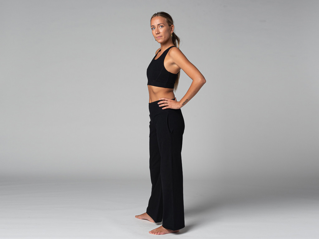 Jazzy Yogahosen für Damen – Bio Schwarz