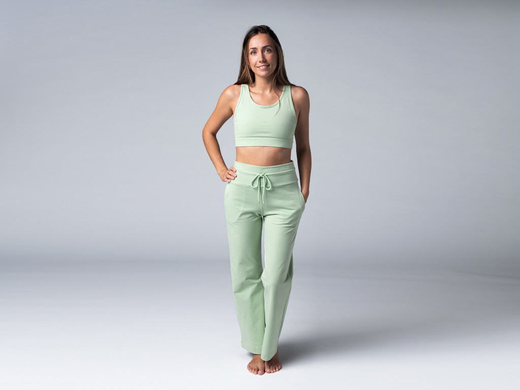 Pantalon de yoga Femme Jazzy - Bio Vert