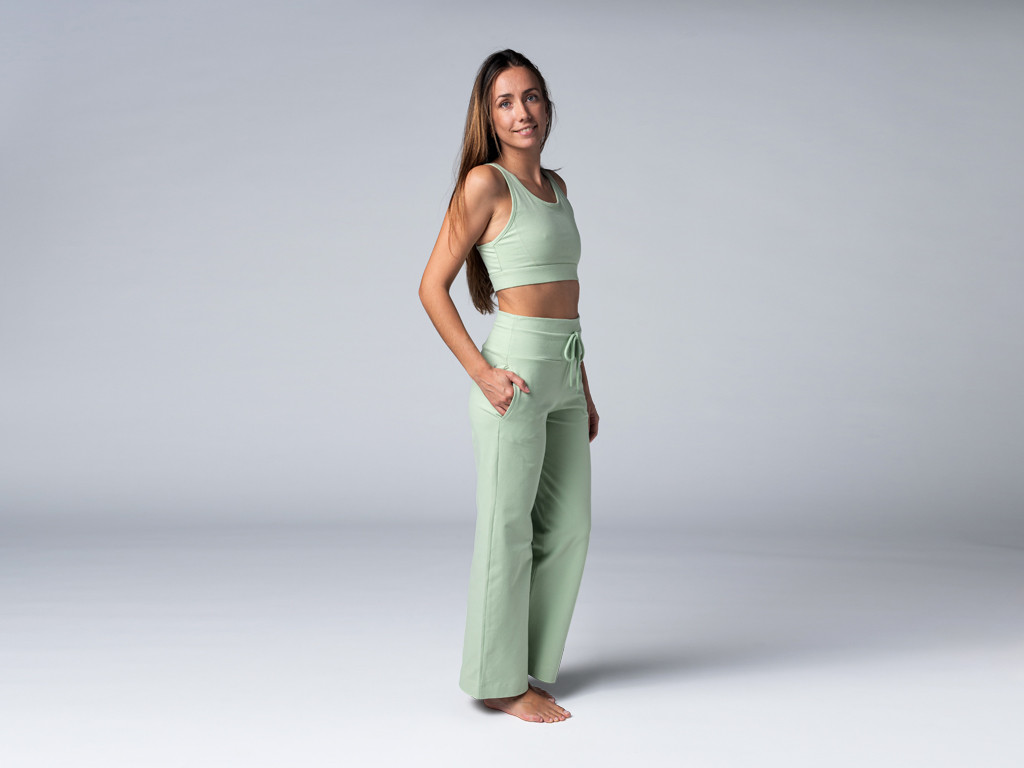 Pantalon de yoga Femme Jazzy - Bio Vert