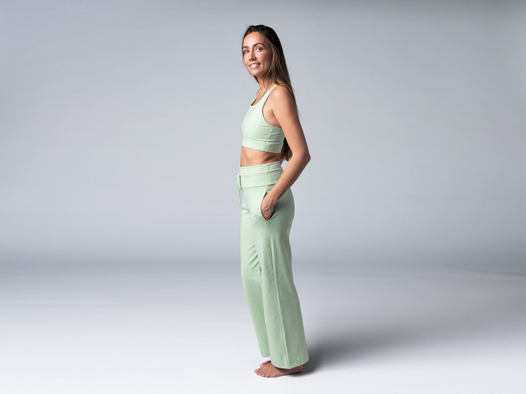 Pantalon de yoga Femme Jazzy - Bio Vert
