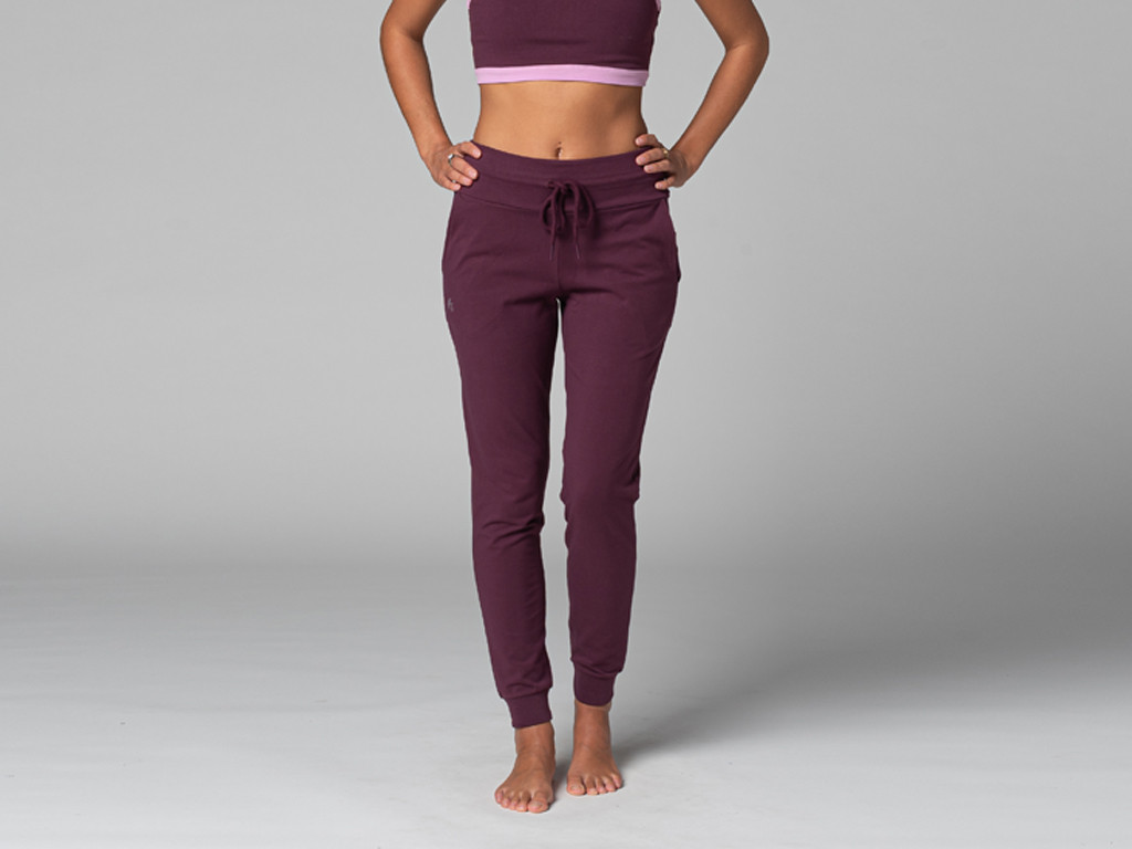 Pantalon de Yoga femme Jogg - Bio Prune