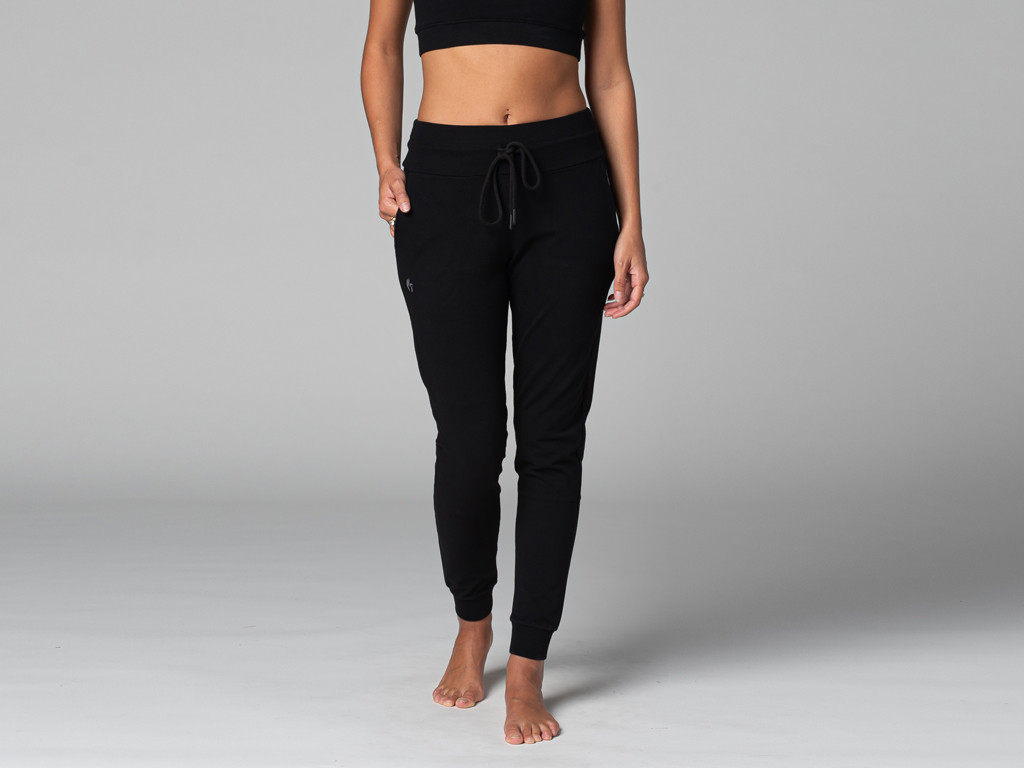 Pantaloni da yoga da donna Jogg - Organici Nero