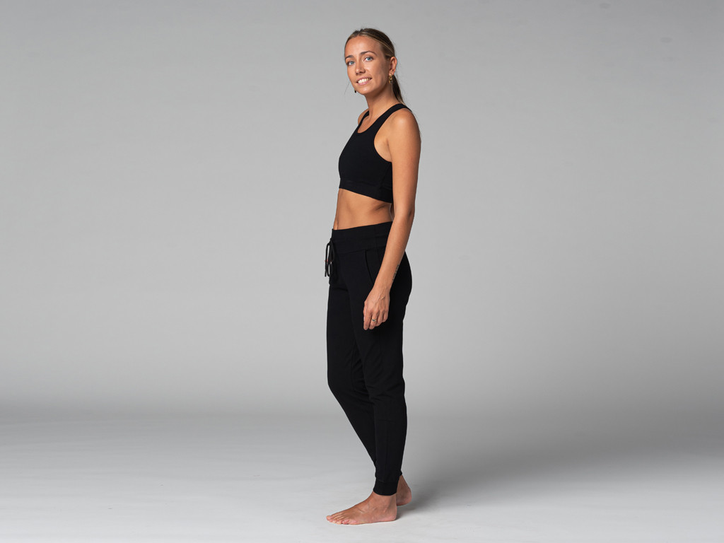 Pantalon de Yoga femme Jogg - Bio Noir