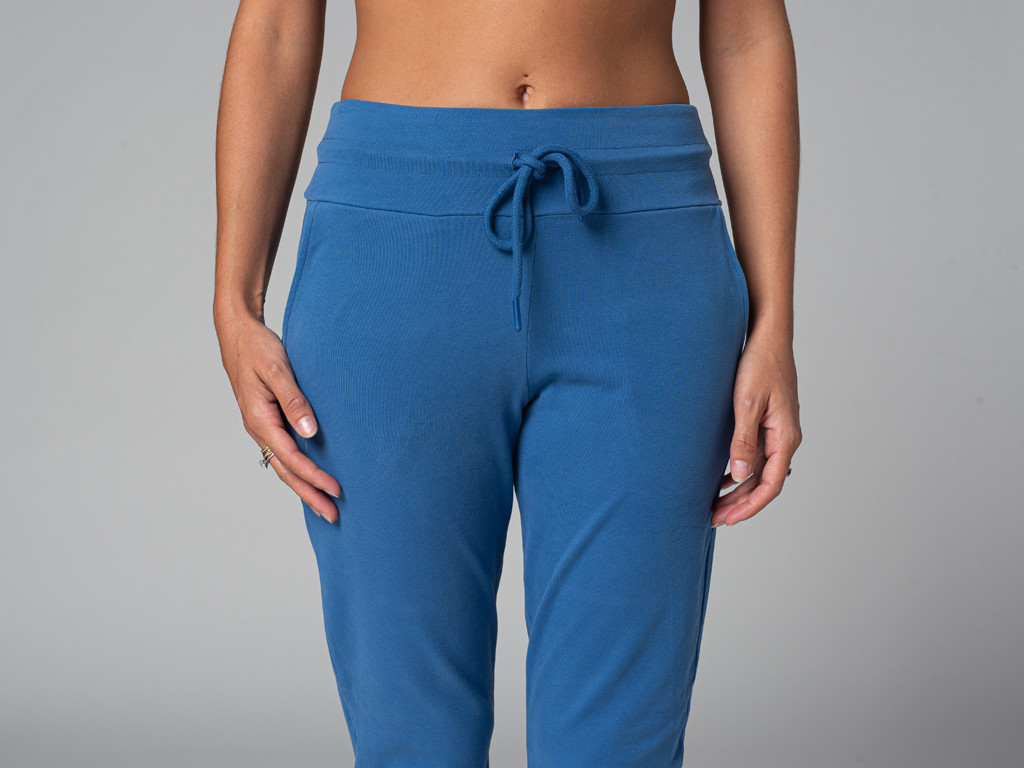 Pantalon de Yoga femme Jogg - Bio Bleu