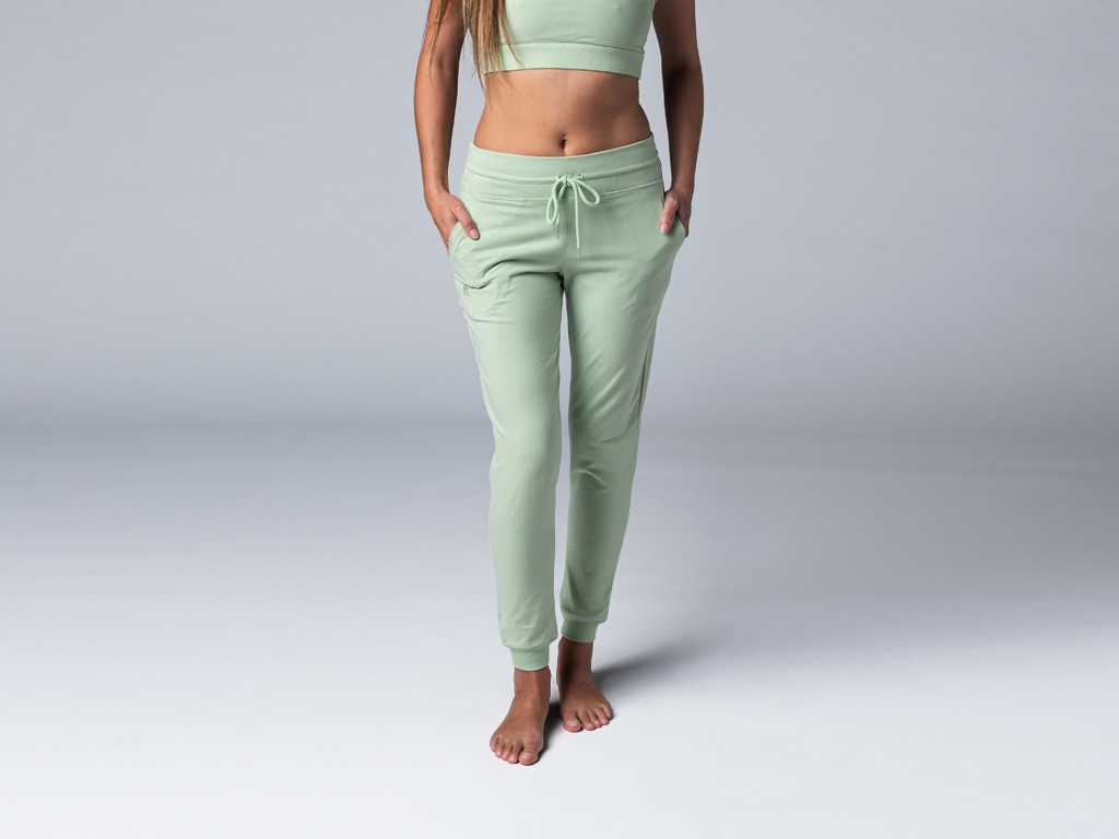 Pantalon de Yoga femme Jogg - Bio Vert