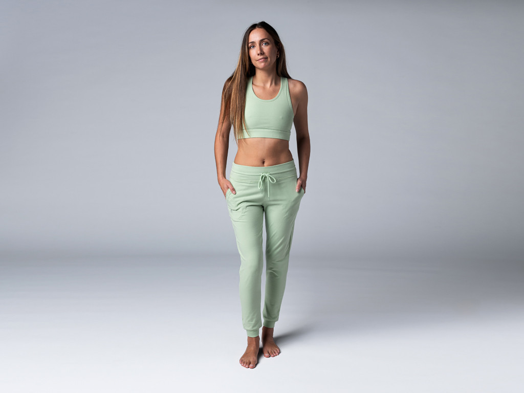 Pantalon de Yoga femme Jogg - Bio Vert