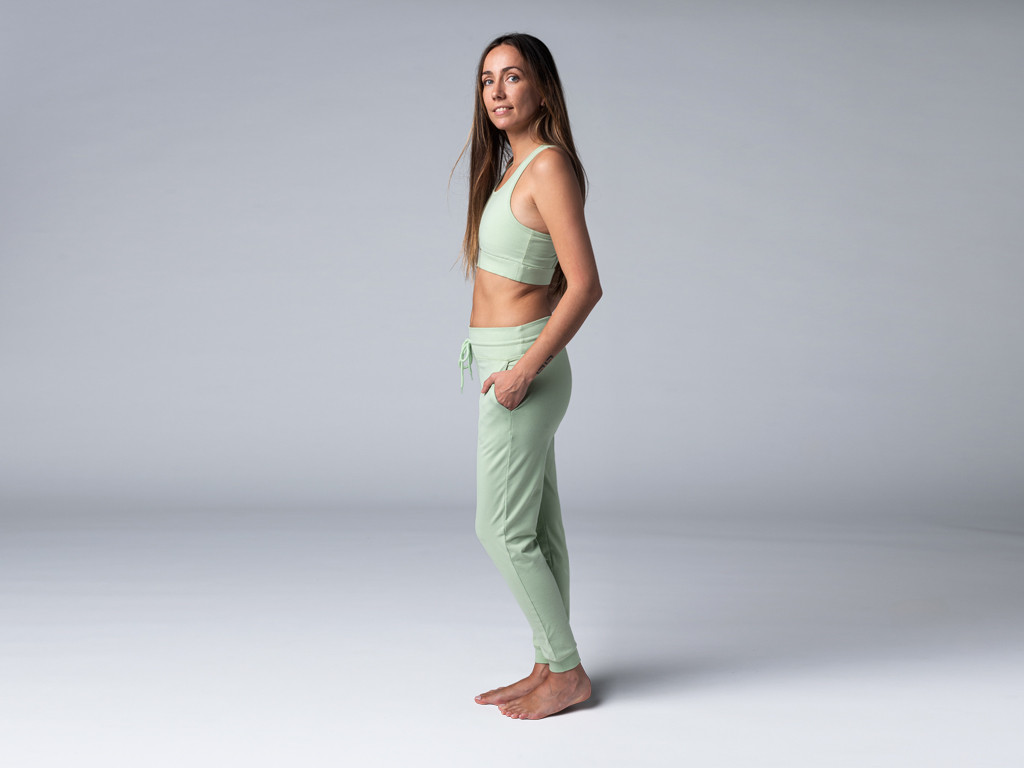 Pantalon de Yoga femme Jogg - Bio Vert
