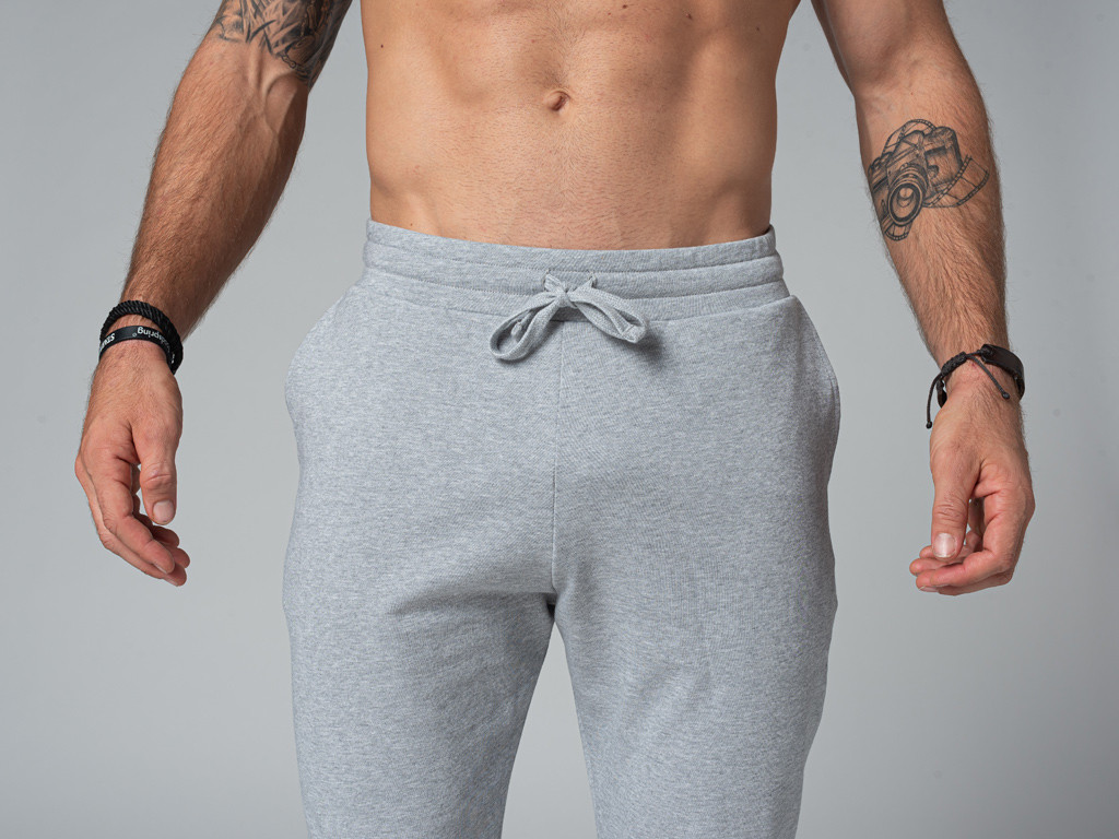Men's Yoga Jogger Pants - Organic Grey