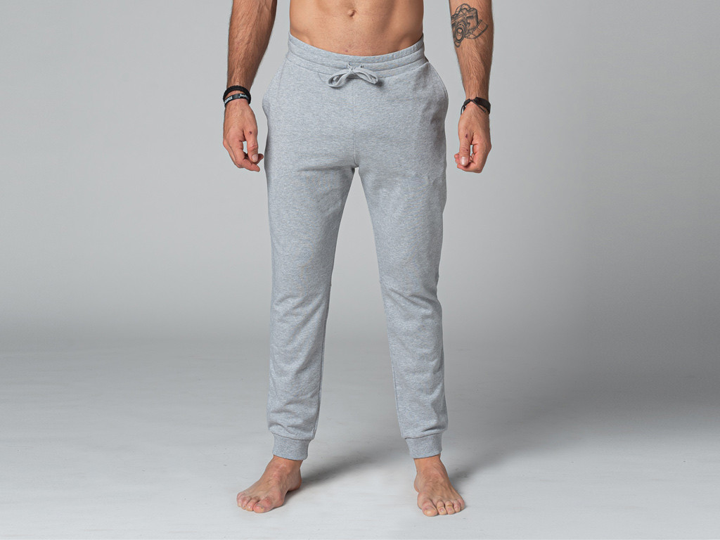 Calça Jogger Masculina para Yoga - Orgânica Cinza